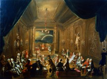 Anonymous rendering of Masonic Lodge meeting